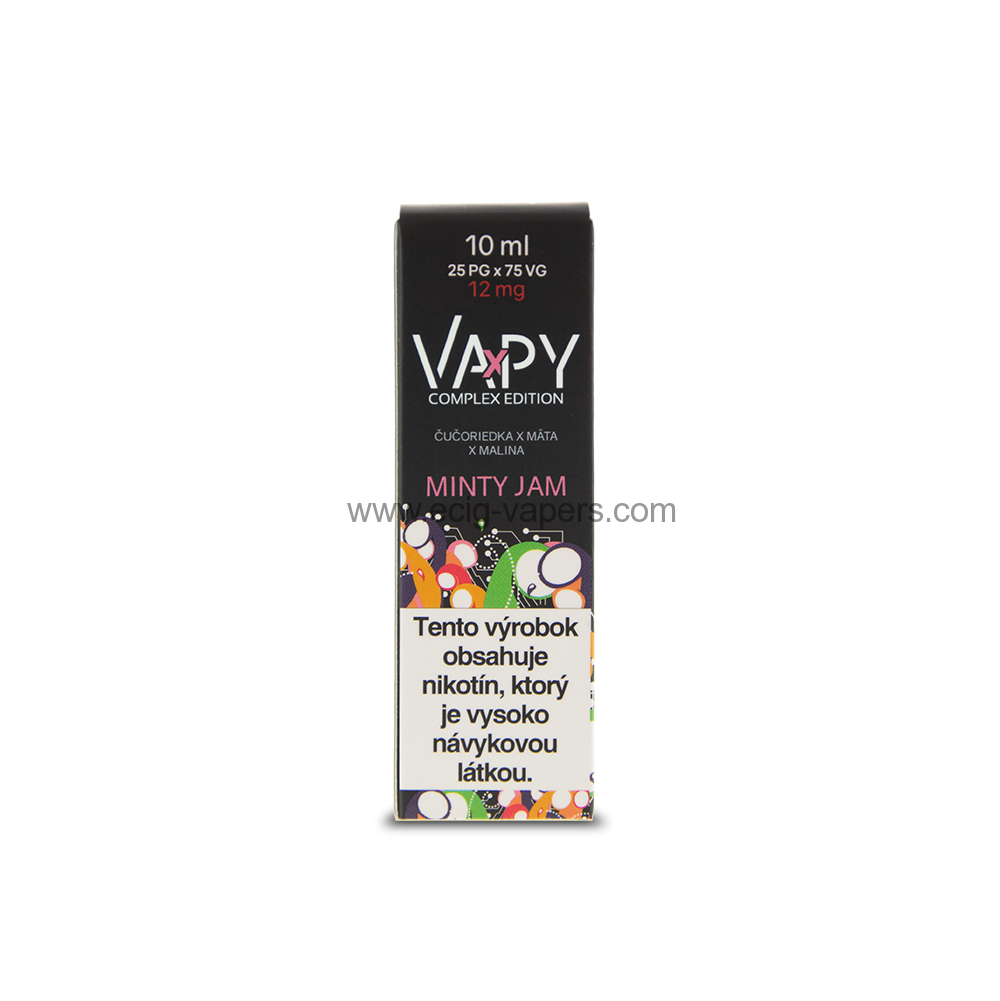 VAPY Minty Jam Prémium Eliquid 10ml/12mg