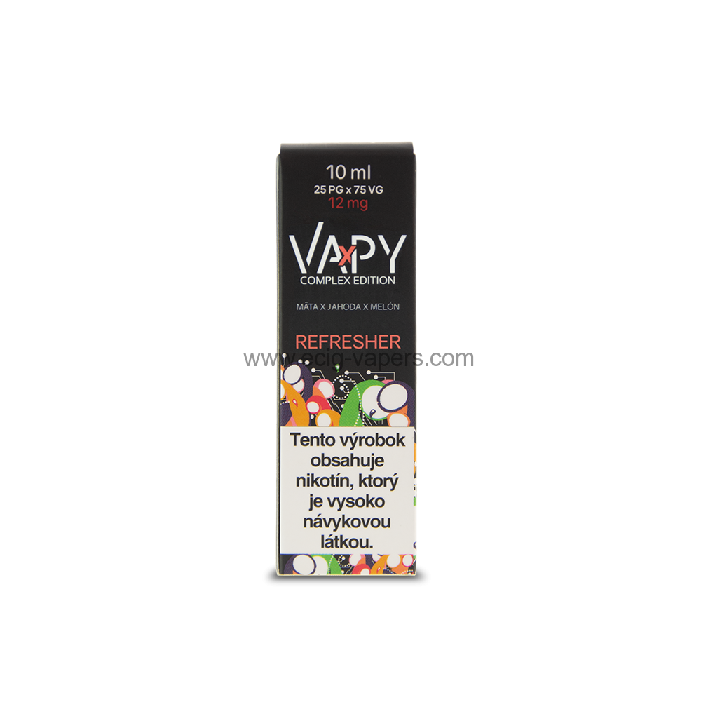 VAPY Refresher Prémium Eliquid 10ml/12mg