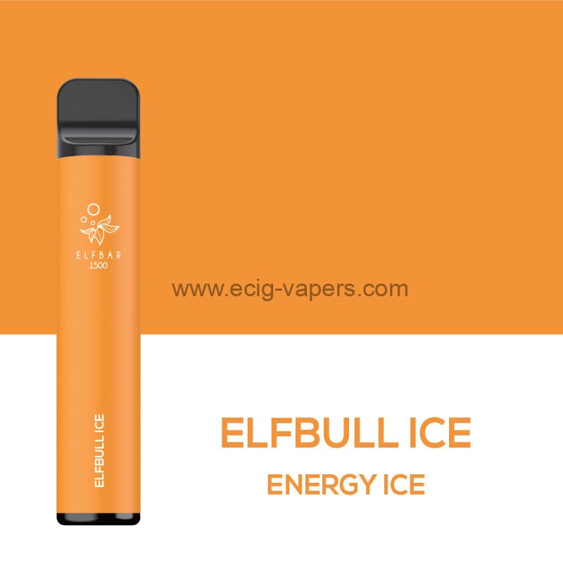 Elf Bar 1500 puff/0mg Energy Ice/ Elfbull Ice