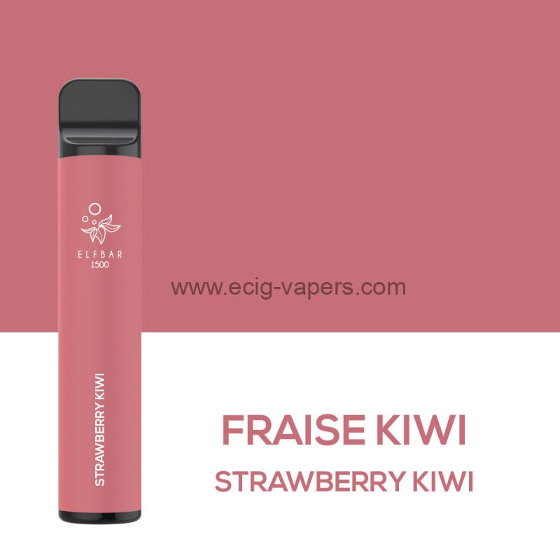 Elf Bar 1500 puff/0mg Strawberry Kiwi/ Fraise Kiwi
