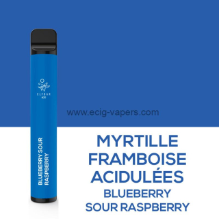 ELF BAR 2%  Myrtille Framboise acidulées/BlueBerry Sour Raspberry