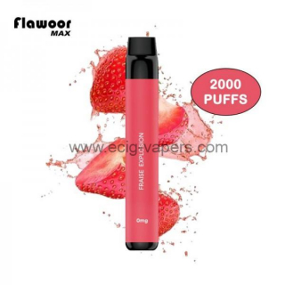 Flawoor Max Fraise 0mg / 2000 puff