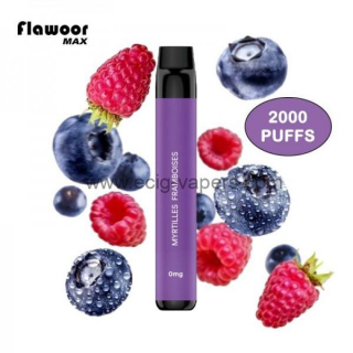 Flawoor Max Blueberry&Raspberry 0mg / 2000 puff