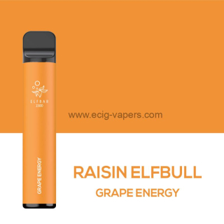 Elf Bar 1500 puff/0mg Grape Energy/Raisin Elfbull