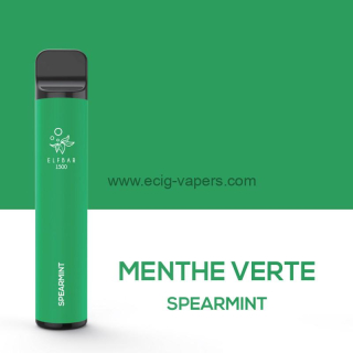 Elf Bar 1500 puff/0mg Spearmint/Menthe Verte
